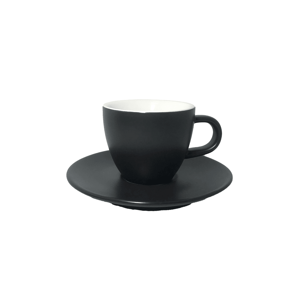 Ceramic Cups & Saucer - Curve Coffee Collaborators