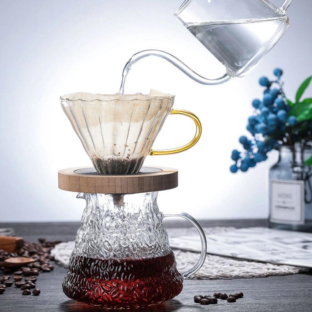 Borosilicate Glass Coffee Pot 580ml - Curve Coffee Collaborators
