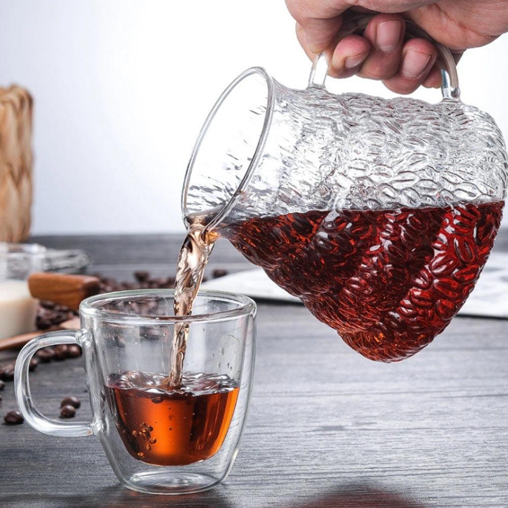 Borosilicate Glass Coffee Pot 580ml - Curve Coffee Collaborators
