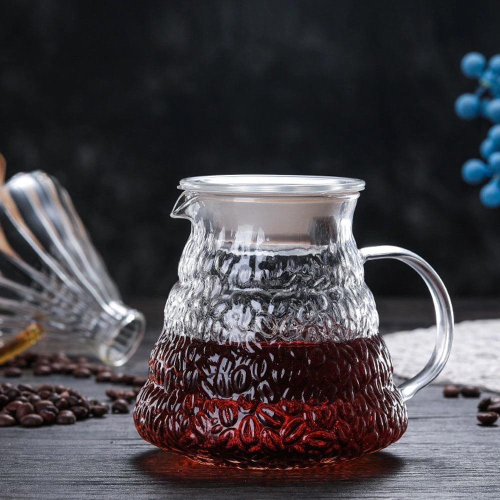 Borosilicate Glass Coffee Pot 580ml - Curve Coffee Collaborators