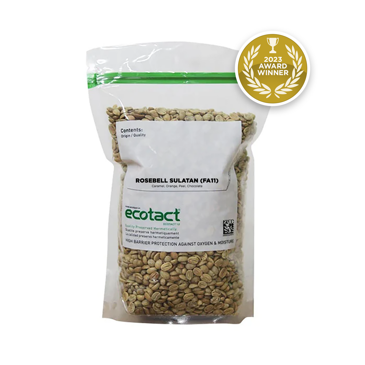 Rosebell Sulatan Washed Green Coffee Beans 1kg